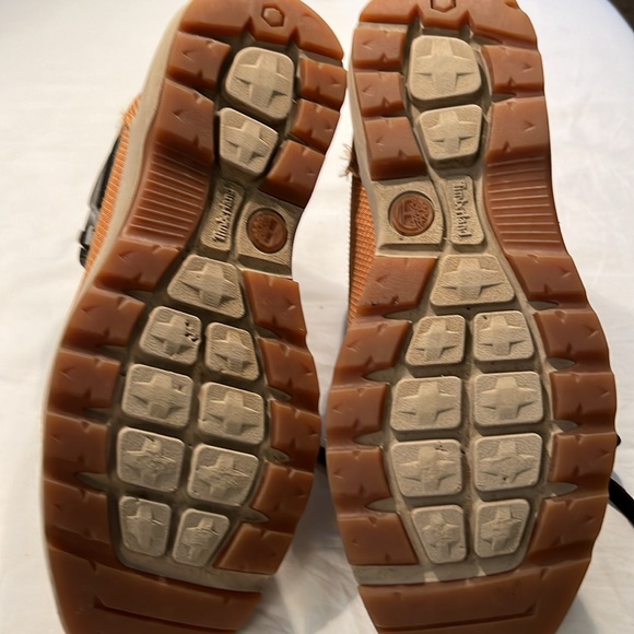 Timberland Mid Top Boots Leather and Cloth SZ 9.5 Men - Picture 7 of 8